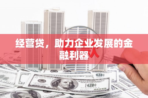 永康经营贷，助力企业发展的金融利器