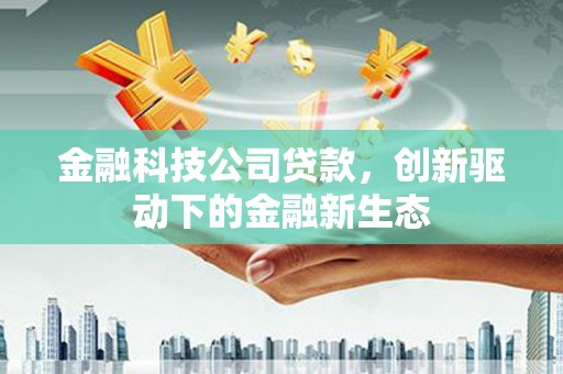永靖金融科技公司贷款，创新驱动下的金融新生态