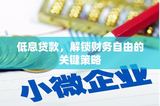 宝兴低息贷款，解锁财务自由的关键策略
