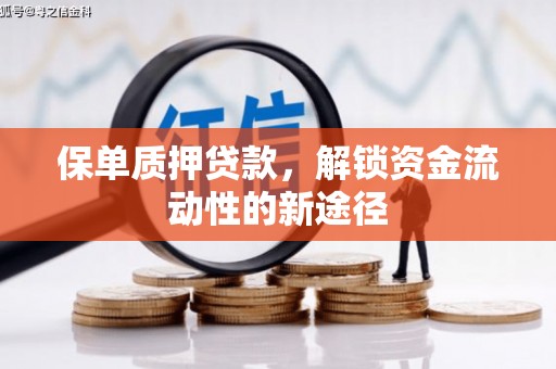 泸州保单质押贷款，解锁资金流动性的新途径