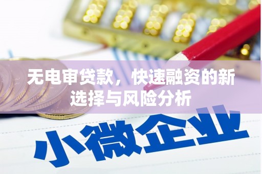 头屋无电审贷款，快速融资的新选择与风险分析