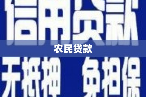 于田农民贷款