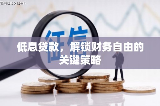 肇州低息贷款，解锁财务自由的关键策略