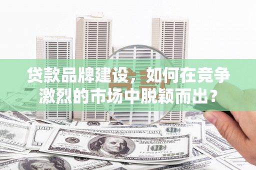 卧龙贷款品牌建设，如何在竞争激烈的市场中脱颖而出？