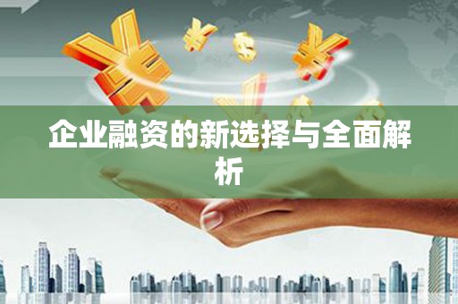 三角企业融资的新选择与全面解析