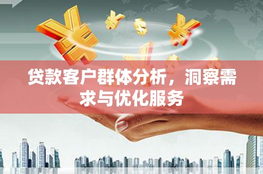 南宫贷款客户群体分析，洞察需求与优化服务